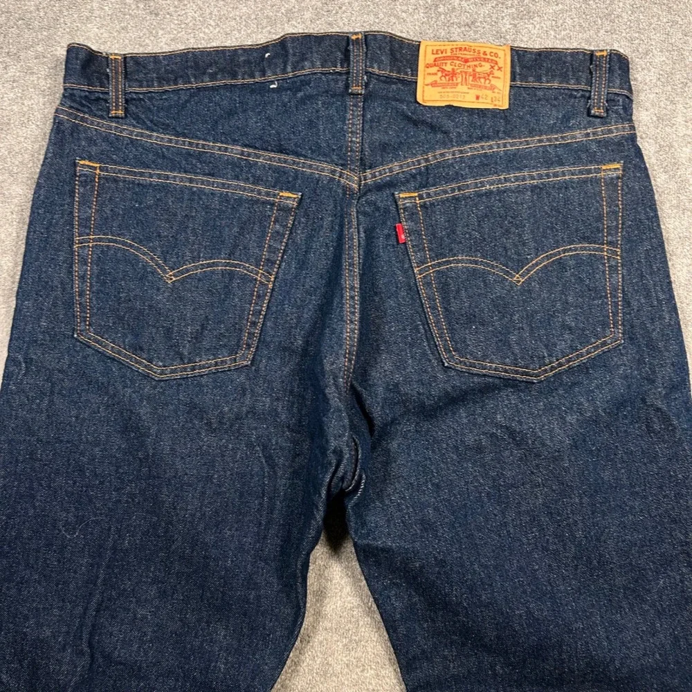 NWOT VTG Levi's 505 80's 0217 Raw Rigid Denim Jeans 42x34 Made in USA Blank Tab